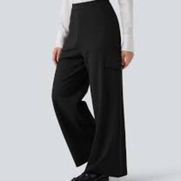 44-NWT HALARA FLEX POCKET WIDE LEG PANTS - Picture 4 of 5